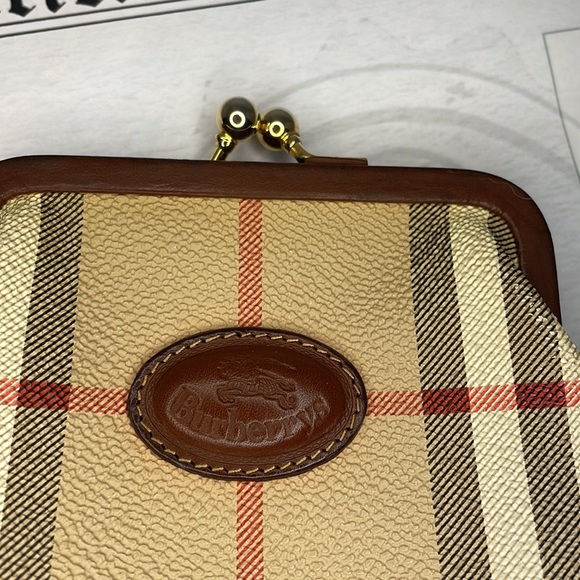 Authentic in Burberrys vintage canvas coin case with COA - Picture 2 of 12